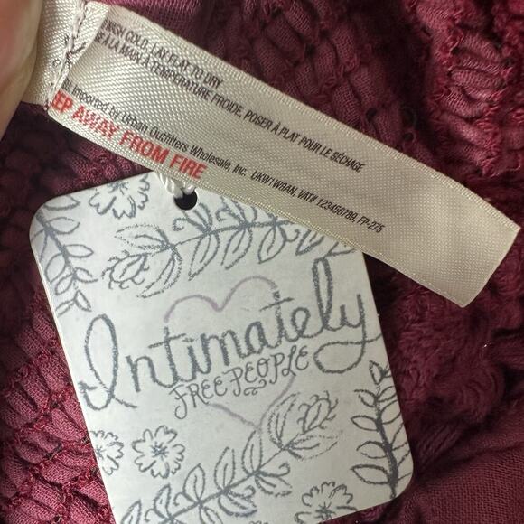 NWT Free People Red Bandana Cropped Top Boho Festival Coastal Cowgirl Western - Picture 9 of 10